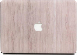 Lunso Geschikt voor MacBook Pro 13 inch (2016-2019) cover hoes - case - houtlook lichtbruin