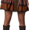 dressforfun Steampunk gravin M - verkleedkostuum - jurk met lange mouwen en kant - aardetinten