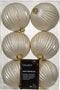 Kerstbal kunststof d8 cm parel 6st
