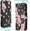 iMoshion Hoesje Geschikt voor iPhone 7 / 8 / SE (2020) / SE (2022) Hoesje Met Pasjeshouder - iMoshion Design Softcase Bookcase - Zwart / Roze / Blossom Watercolor Black