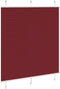 vidaXL - Plissé - rolgordijn - 120x100cm - stofbreedte - 119,4cm - bordeauxrood