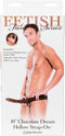 Pipedream Fetish Fantasy voorbinddildo Chocolate Dream Hollow Strap-On bruin - 10 inch