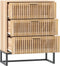 vidaXL - Dressoir - 60x30x75 - cm - bewerkt - hout