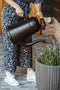 Capi Europe - Bloempot bol Tube NL - 35x34 - Donkergrijs - Opening Ø29 - Voor binnen en buiten - Levenslang garantie - Breukbestendig - 100% Recyclebaar - KDGT932
