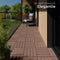 tectake® Tegulas - WPC Houten Tegels - Antislip - 22-delig (set van 22)