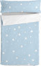 Dekbedovertrek zonder vulling HappyFriday Basic Kids Little star Blauw 90 x 200 cm