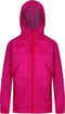 Regatta - Kids Pack It III Opvouwbaar Kinder Regenjack - Donker Roze - Maat 128