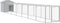 vidaXL - Kippenhok - met - ren - 117x813x123 - cm - staal - lichtgrijs