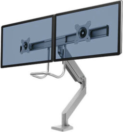 Fellowes 9909201 - Bureaumount - 2x Monitorarm met gasveer en kabelbeheer - Zwart