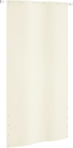 vidaXL - Balkonscherm - 120x240 - cm - oxford - stof - crèmekleurig