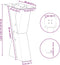 vidaXL - Salontafelpoten - 2 - st - X-vormig - 28x(42-43) - cm - staal - zwart
