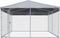 vidaXL - Hondenkennel - voor - buiten - met - dak - 382x382x225 - cm