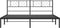 vidaXL - Bedframe - met - hoofdbord - metaal - zwart - 180x200 - cm