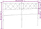 vidaXL - Hoofdbord - 135 - cm - metaal - zwart