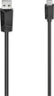 Hama 00200631 - USB-C naar USB A Kabel - 75cm - High-speed 480 Mbps - Zwart