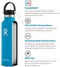 Hydro Flask Standard Mouth Flex Straw Cap - Drinkfles 621 ml - TempShield isolatie - Indigo