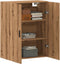 vidaXL - Wandkast - 69,5x34x90 - cm - artisanaal - eikenkleurig
