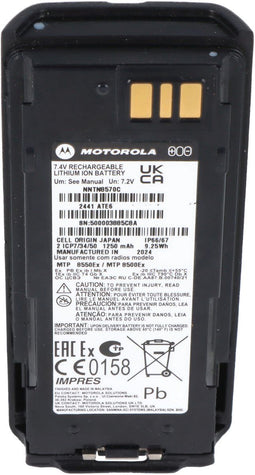 Originele batterij Motorola MTP8000 ATEX serie, MTP8500, NNTN8570B, 7.4V, 1250mAh