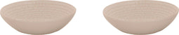 Palmer Schaal Ripple 17 cm 51 cl Offwhite Stoneware 2 stuks