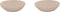 Palmer Schaal Ripple 17 cm 51 cl Offwhite Stoneware 2 stuks