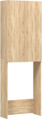 vidaXL - Wasmachinekast - 64x25,5x190 - cm - sonoma - eikenkleurig