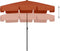 vidaXL - Strandparasol - 200x125 - cm - terracottakleurig