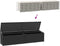 vidaXL - Tuinbox - 220x50x58 - cm - poly - rattan - zwart