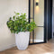 Capi Europe - Vaas elegant laag Groove NL - 34x46 - Ivoor - Opening Ø27 - Bloempot voor binnen en buiten - Levenslang garantie - Breukbestendig - 100% Recyclebaar - CO2 Neutraal geproduceerd - KGVI782