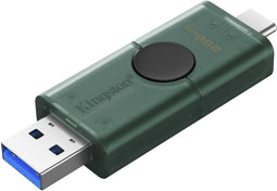 Kingston DataTraveler Duo - USB-stick 256GB - USB-A en USB-C - Groen