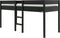 ToiToiKids Mick halfhoogslaper 90x200 - Mat Zwart