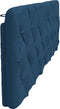 vidaXL - Hoofdbordkussen - 180 - cm - stof - blauw