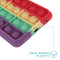 iMoshion Hoesje Geschikt voor Samsung Galaxy A52 (4G) / A52s / A52 (5G) Hoesje Siliconen - iMoshion Pop It Fidget Toy - Pop It hoesje - Rainbow