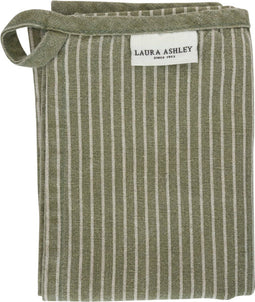 Laura Ashley Kitchen Linen Collectables Theedoek Sage groen Streep 50x70cm
