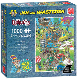 Jan van Haasteren - Pakketstress - 1000 stukjes puzzel - Meerkleurig