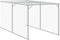 vidaXL - Kippenhok - met - ren - 110x813x110 - cm - gegalvaniseerd - staal - antraciet