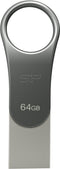 Silicon Power Mobile C80 - USB-stick - 64GB - USB 3.2 type-C - Titanium