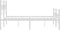 vidaXL - Bedframe - met - hoofd- - en - voeteneinde - metaal - wit - 160x200 - cm