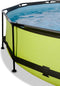 EXIT Lime zwembad ø360x76cm met filterpomp en schaduwdoek - groen