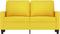 vidaXL - Tweezitsbank - 120 - cm - stof - lichtgeel