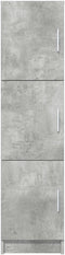 vidaXL - Hoge - kast - Betonnen - Grijs - 31,5x32x124 - cm - Geengineerd - hout