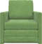 vidaXL - Vloersofa - Bed - 2-in-1 - Lichtgroen - 74x77x81 - cm - Velours