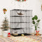 Ruime 4-laagse kattenkooi 143 cm hoog – Zwarte metalen draadkooi met hangmat, plateaus en ladders