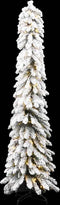vidaXL - Kunstkerstboom - met - verlichting - en - sneeuw - 100 - LED's - 180 - cm