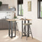 vidaXL - Bartafelpoten - 2 - st - T-vormig - 60x35x(100-101) - cm - staal - antraciet