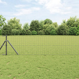 vidaXL - Euro - Hek - Grijs - 0.4x10 - m - Staal