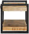 vidaXL - Wandschap - 70x33x35 - cm - massief - ruw - mangohout