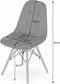DUMO Stoel Donkerroze - Velvet Bekleding, Beukenhouten Poten, Tijdloos Ontwerp en Ergonomisch Comfort voor Woonkamer, Keuken, Eetkamer, Slaapkamer en Kantoor, Max. 120 kg