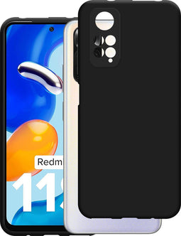 Xiaomi Redmi Note 11/11S - Soft TPU Case - Stijlvolle bescherming - Zwart