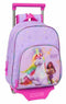 Safta Unicorn Academy - Schoolrugzak met Wielen - Ergonomische padding - Lila 28 x 34 x 10 cm