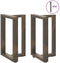 vidaXL - Eettafelpoten - 2 - st - T-vormig - 60x35x(72-73) - cm - staal - naturel